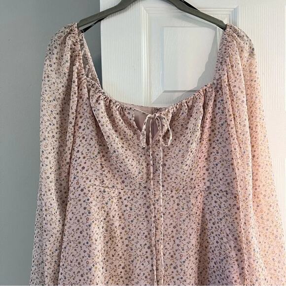 Forever 21 Chiffon Floral Mini Dress Size M - Picture 3 of 8